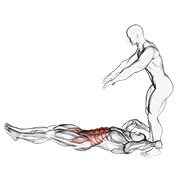 ležeće podizanje nogu s pomoći i bacanjem dolje — fitness vježba