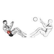 ruski twist s pomoći — fitness vježba