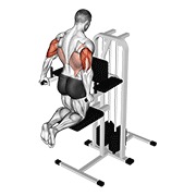 propadanja za triceps s pomoći (klečeći) — fitness vježba