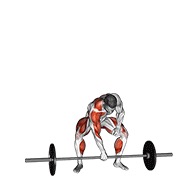jednoručni trzaj sa šipkom — fitness vježba