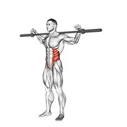 bočni pretklon sa šipkom v. 2 — fitness vježba