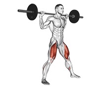 bočni split čučanj sa šipkom v. 2 — fitness vježba