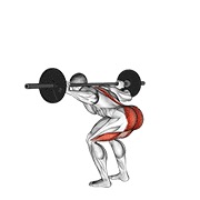 good morning ukočenih nogu sa šipkom — fitness vježba