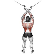 lat pulldown cross-over na sajli — fitness vježba