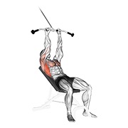 pushdown na pozitivnoj klupi na sajli — fitness vježba