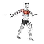 srednje razvlačenje na sajli — fitness vježba