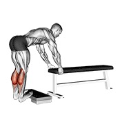 magareće podizanje listova — fitness vježba