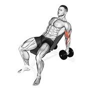 bučice čekić pregibi na pozitivnoj klupi — fitness vježba