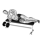bučice ležeća pronacija — fitness vježba