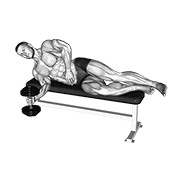 bučice ležeća supinacija — fitness vježba
