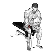 jednoručni pregibi zapešća s bučicom — fitness vježba