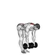 mrtvo dizanje s ravnim nogama s bučicama — fitness vježba