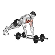 razvlačenje na podu (sa šipkom) — fitness vježba