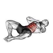 crunch za prepone — fitness vježba