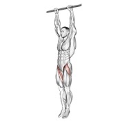 viseće podizanje nogu — fitness vježba