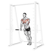 sklek na povišenju uskim hvatom — fitness vježba