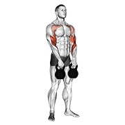 girja naizmjenični hang clean — fitness vježba