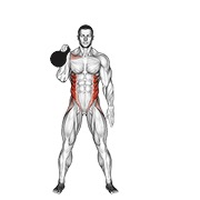girja bent press — fitness vježba