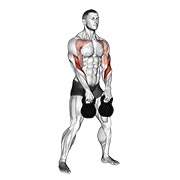 girja dvostruki naizmjenični hang clean — fitness vježba