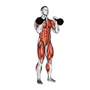 girja dvostruki izbacaj — fitness vježba