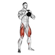 girja goblet čučanj — fitness vježba