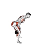 kettlebell zamah — fitness vježba