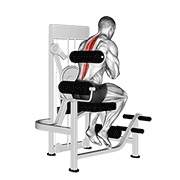 ekstenzija leđa na spravi — fitness vježba