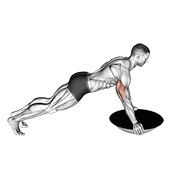 sklek (bosu lopta) — fitness vježba