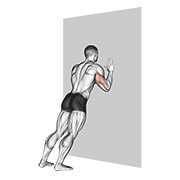 sklek (uz zid) — fitness vježba
