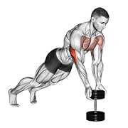 sklek uskim hvatom s bučica — fitness vježba