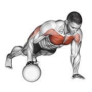 sklek na medicinki — fitness vježba
