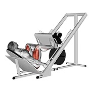 široki potisak nogu na saonicama pod 45° — fitness vježba