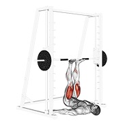 potisak nogu na Smith spravi — fitness vježba