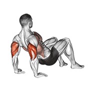 dips za triceps na podu — fitness vježba