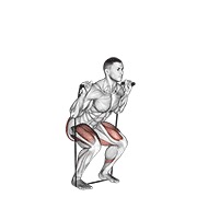 čučanj s trakom — fitness vježba