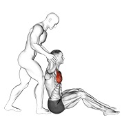 istezanje prsa iza glave — fitness vježba