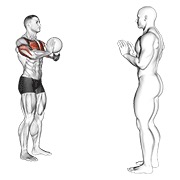 prsni pas s medicinkom — fitness vježba