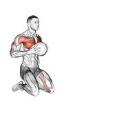 potisak medicinke s prsa — višestruki odgovor — fitness vježba
