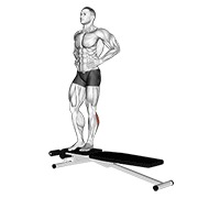 spust s box jumpa s jednonožnom stabilizacijom — fitness vježba