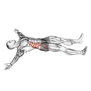 istezanje željezni križ — fitness vježba
