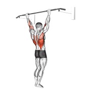 povlačenje širokim hvatom — fitness vježba
