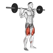 high bar čučanj sa šipkom — fitness vježba