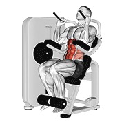 sjedeći trbušnjaci na spravi — fitness vježba
