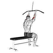pregibi za biceps s pulldownom na sajli — fitness vježba