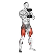 bučice goblet čučanj — fitness vježba