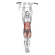 viseće koso podizanje koljena — fitness vježba