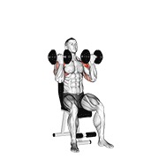 Arnold potisak s bučicama — fitness vježba