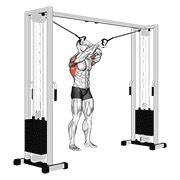 lat pulldown na sajli kroz puni opseg pokreta — fitness vježba