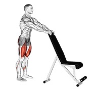 potty čučanj s osloncem — fitness vježba
