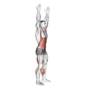 dodirivanje nožnih prstiju (muško) — fitness vježba